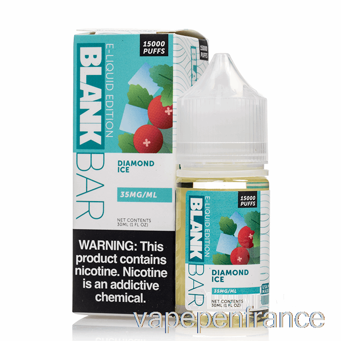 Glace Au Diamant - Sels De Barre Vierges - Stylo Vape 30 Ml 35 Mg